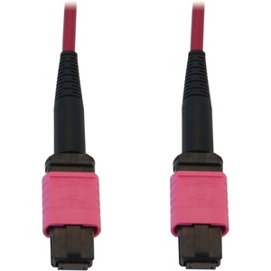 Tripp+Lite+1m+MTP%2fMPO-PC+OM4+100G+Multimode+F%2fF+12+Fiber+Optic+Cable+Magenta