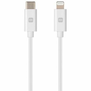 Monoprice+Essential+Apple+MFi+Certified+Lightning+to+USB-C+Charging+Cable+3ft+White