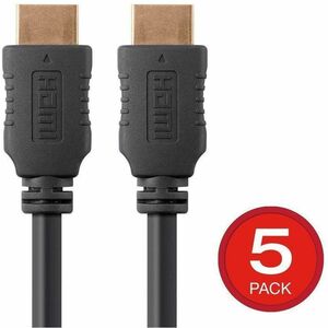 Monoprice 10ft 4K High Speed HDMI Cable Black 5Ct 39553 Monoprice+10ft+4K+High+Speed+HDMI+Cable+Black+5Ct+39553