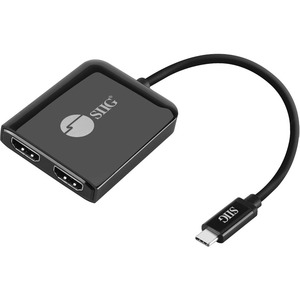 SIIG+1x2+USB-C+to+HDMI+4K60+MST+Hub+Splitter+CEDP0T11S1