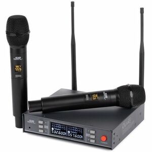 Monoprice Stage Right 200-Channel UHF Dual Handheld Wireless Microphones System