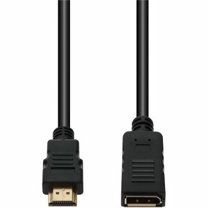 Addon 8in DisplayPort Female to HDMI Male Black Adapter Cable HDMI2DISPLAYPORT Addon+8in+DisplayPort+Female+to+HDMI+Male+Black+Adapter+Cable+HDMI2DISPLAYPORT