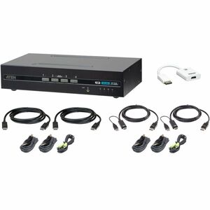 ATEN 4-Port USB DisplayPort/HDMI Dual Display Universal Secure KVM Switch Kit PSD PP v4.0 Compliant ATEN+4-Port+USB+DisplayPort%2fHDMI+Dual+Display+Universal+Secure+KVM+Switch+Kit+PSD+PP+v4.0+Compliant