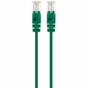 Intellinet Cat6 U/UTP Slim Network Patch Cable 7 ft. Green