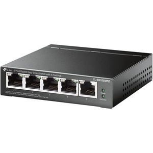 TP-Link TL-SG105MPE 5-Port Gigabit Easy Smart Switch with 4-Port PoE+ TP-Link+TL-SG105MPE+5-Port+Gigabit+Easy+Smart+Switch+with+4-Port+PoE%2b