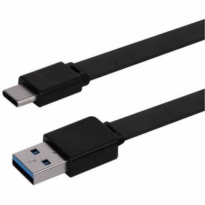 Monoprice+Flat+USB-C+to+USB-A+3.2+Gen+1x1+Charge+and+Sync+Cable+5Gbps+3A+Black+6ft