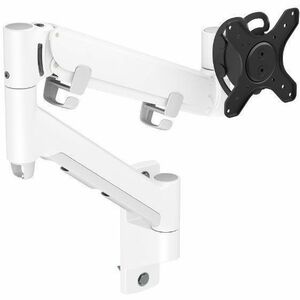 Atdec Mounting Arm for Monitor Curved Screen Display Flat Panel Display All-in-One Computer White Landscape/Portrait