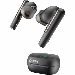 POLY VOYAGER FREE 60+ UC CARBON BLACK EARBUDS +BT700 USB-C ADAPTER +TOUCHSCR