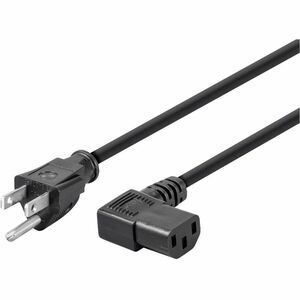Monoprice 2ft Right Angle NEMA 5-15P to Right Angle IEC 60320 C13 Power Cord