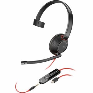 Poly+Blackwire+5210+Monaural+USB-C+Headset+3.5mm+Plug+USB-C%2fA+Adapter+8X230AA