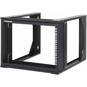 Manhattan 19" Wall Mount Open Frame Network Rack 6U Front-Hinged Swing Frame