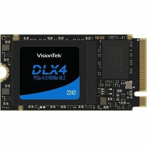 VisionTek DLX4 512 GB Solid State Drive M.2 2242 Internal PCI Express NVMe PCI Express NVMe 4.0 x4 Desktop PC Network Controller Device Supported 250 TB TBW 4725 MB/s Maximum Read Transfer Rate 256-bit AES Encryption Standard 5 Year Warra 901702