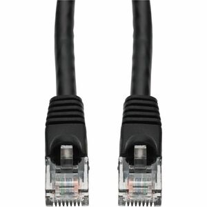 AddOn 10ft Black CAT 6 PVC Ethernet Cable Snagless Bubble Boot Outdoor RJ-45 M/M