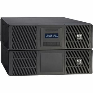 Eaton Tripp Lite Series SmartOnline 6000VA 5400W 120/208V Online Double-Conversion UPS with Stepdown Transformer 18 5-20R 2 L6-20R and 1 L6-30R Outlets L6-30P Input Network Card Included Extended Run 6U Battery Backup SU6000RTF