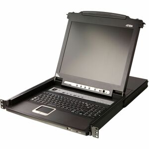 ATEN+16-Port+PS%2f2-USB+VGA+Single+Rail+LCD+KVM+Switch