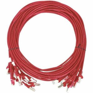 Intellinet Cat6 U/UTP Slim Network Patch Cable 7 ft. Red 10-Pack