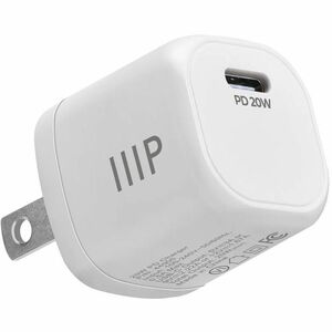 Monoprice+20W+USB-C+Mini+Cubic+Wall+Charger+White