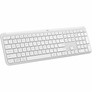 Logitech Signature Slim K950 Wireless Keyboard Sleek Design Switch Typing Between Devices Quiet Typing Off-white 920012429