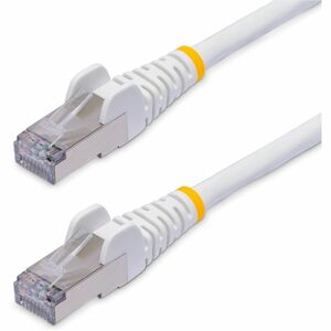 StarTech.com 25ft White CAT8 Ethernet Cable Snagless RJ45 25G/40G 2000MHz 100W PoE S/FTP 26AWG Pure Bare Copper LSZH Network Patch Cord NLWH25FCAT8PATCH