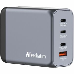 Verbatim+200W+4-Port+GaN+Wall+Charger+32204