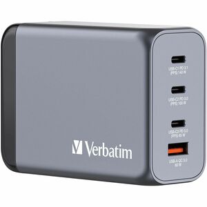 Verbatim+240W+4-Port+GaN+Wall+Charger+32205