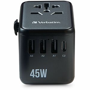 Verbatim+UTA-08+Universal+Travel+Adapter%2c+(3)+USB-A%2f(3)+USB-C