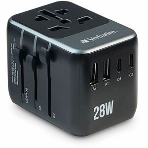 Verbatim+UTA-07+Universal+Travel+Adapter%2c+(3)+USB-A%2c+(3)+USB-C