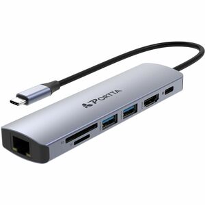 PORTTA+USBC-MP-BTI+USB+C+MULTIPORT+ADAPTER%2c+4K+60HZ+HDMI+VIDEO%2c+3+PORT+5GBPS+USB