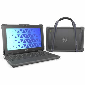 MAXCases+Extreme+Shell-F3+Slide+Chromebook+Case+for+Dell+3100%2f3110%2f3120+Chromebook+Clamshell+11.6%22+Gray+DLESF33110CGRY