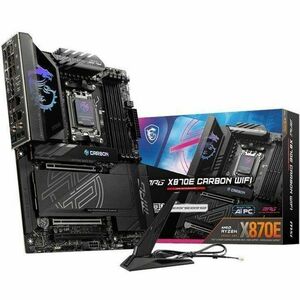 MSI MPG X870e Carbon WIFI AMD AM5 DDR5 ATX Desktop Motherboard MSI+MPG+X870e+Carbon+WIFI+AMD+AM5+DDR5+ATX+Desktop+Motherboard