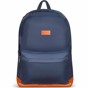 Champs Vintage Carrying Case Backpack for 11" to 15.6" Water Bottle Notebook Tablet Glasses Earphone Travel Navy BP800NAVY