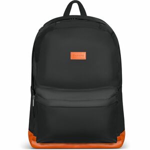 Champs Vintage Carrying Case Backpack for 11" to 15.6" Water Bottle Notebook Tablet Glasses Earphone Travel Black BP800BLACK