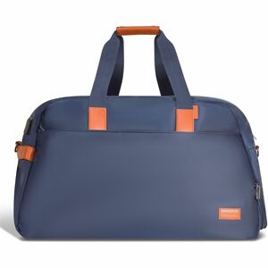 Champs Vintage Carrying Case Duffel for 11" to 15.6" Notebook Tablet Glasses Travel Shoes Navy DB900NAVY