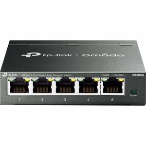 TP-Link+Omada+5-Port+Gigabit+Easy+Managed+Switch+ES205G