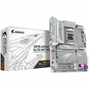 GIGABYTE Ultra Durable X870 AORUS ELITE WIFI7 ICE Gaming Desktop Motherboard AMD X870 Chipset Socket AM5 ATX X870AELITEWF7ICE