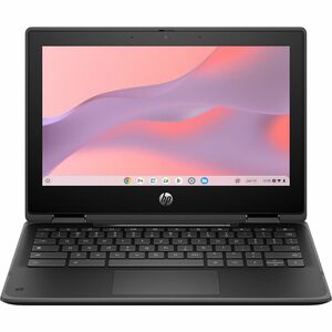 HP Fortis x360 G5 11.6" Touchscreen Rugged Convertible 2 in 1 Chromebook HD Intel N-Series N100 8 GB 64 GB Flash Memory Jack Black Refurbished Intel Chip 1366 x 768 ChromeOS Intel UHD Graphics BrightView Front Camera/Webcam 11.13 9R398UTRABA