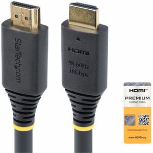 StarTech+20ft+(6m)+Premium+Certified+High+Speed+HDMI+Cable+HDMI2-CABLE-4K60-20F