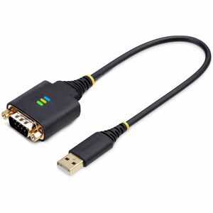 StarTech 1ft (30cm) USB to Serial Adapter Cable, COM Retention 1P1FFC-USB-SERIAL