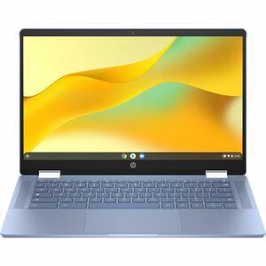 HP Chromebook x360 14b-cd0000 14b-cd0013dx 14" Touchscreen Convertible 2 in 1 Chromebook HD Intel N-Series N100 4 GB 64 GB Flash Memory Sky Blue Refurbished Intel Chip 1366 x 768 ChromeOS Intel UHD Graphics Front Camera/Webcam 12 H A28Q7UARABA