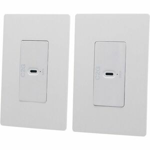 C2G+Superbooster+1-Port+USB+Over+Cat6a+Wall+Plate+to+Wall+Plate+Extender+Kit