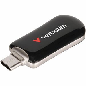 Verbatim+64GB+Plectra+USB-C+Flash+Drive+Black