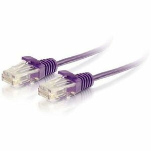C2G 25ft 7.62m Cat6 Snagless Unshielded UTP Slim Ethernet Network Patch Cable Purple