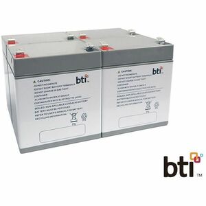 BTI 12V5.5A-T2-BATT-4PK-BTI 12V 5.5AH 1-CELL T2/F2 SEALED LEAD ACID BATTERY PACK OF 4 2yr Warranty 12V55AT2BATT4PK