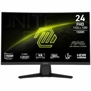 MSI MAG 244C 24" VA FHD 1500R Curved Gaming Monitor 180Hz MAG244C
