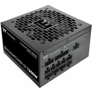 Thermaltake Toughpower GT 1200W; ATX 3.1; x2 Native PCIe 5.1 12V-2x6; Full Modular; Flat Cables; Color Matched Connectors; Japanese Main Capacitors; 80 Plus Gold; 140mm; Black Thermaltake+Toughpower+GT+1200W%3b+ATX+3.1%3b+x2+Native+PCIe+5.1+12V-2x6%3b+Full+Modular%3b+Flat+Cables%3b+Color+Matched+Connectors%3b+Japanese+Main+Capacitors%3b+80+Plus+Gold%3b+140mm%3b+Black