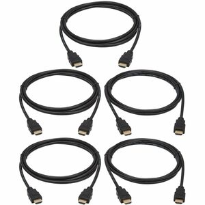 Tripp Lite series High-Speed 4K HDMI Cables M/M 4:4:4 6 ft. 1.8 m Black 5 Pack Tripp+Lite+series+High-Speed+4K+HDMI+Cables+M%2fM+4%3a4%3a4+6+ft.+1.8+m+Black+5+Pack