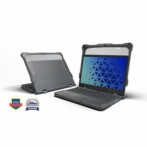 MAXCases Extreme Shell-F2 Slide Case for Lenovo 500e/500w G4 Chromebook 2:1 12" Modified Grey/Clear Replacement For LN-ESF-500E-G4-GRY LNESF2500EG4M