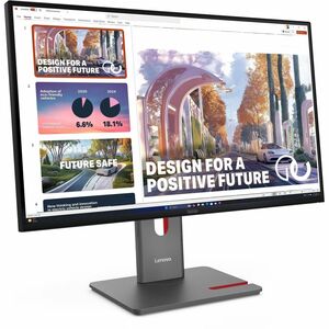 Lenovo ThinkVision P27QD-40 27" Class WQHD LED Monitor 16:9 Raven Black