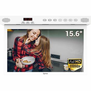 SYLVOX KT16A0KGGA 15.6" Smart LED-LCD TV HDTV White LED Backlight Google Assistant Supported YouTube Prime Video Google Play Movies & TV Twitch Apple TV Red Bull TV Disney+ Hulu HBO Max Netflix Sling TV ... 1920 x 1080 Resolution