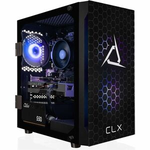 CLX SET TGMSETRTA5502BM Gaming Desktop Computer AMD Ryzen 5 8400F 32 GB 2 TB SSD Mini-tower Black AMD Chip Windows 11 Home 64-bit NVIDIA GeForce RTX 5060 Ti 8 GB GDDR7 Wi-Fi 6E IEEE 802.11ax 600 W